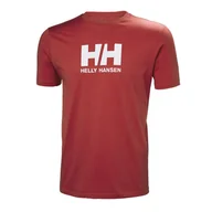 Koszulki męskie - Męska Koszulka z krótkim rękawem HELLY HANSEN HH LOGO T-SHIRT 33979_163 – Czerwony - miniaturka - grafika 1