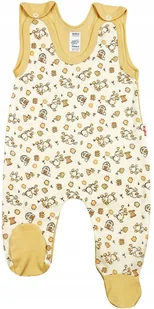 ŚPIOCHY Śpioszki bawełniane Osiołki BEŻ 62 KLEKLE - Śpiochy dla niemowląt - miniaturka - grafika 1