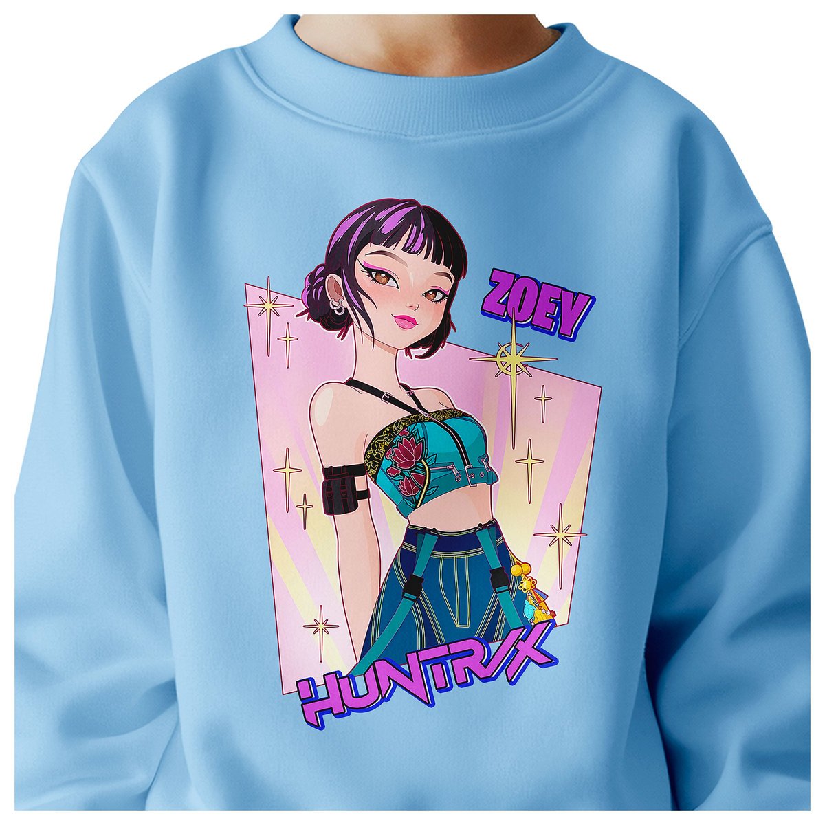 BLUZA DZIECIĘCA HUNTRIX ZOEY KPOP 122-128 BAWEŁNIANA JAKOŚĆ