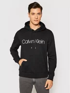Bluzy męskie - Calvin Klein Bluza Logo K10K104060 Czarny Regular Fit - miniaturka - grafika 1