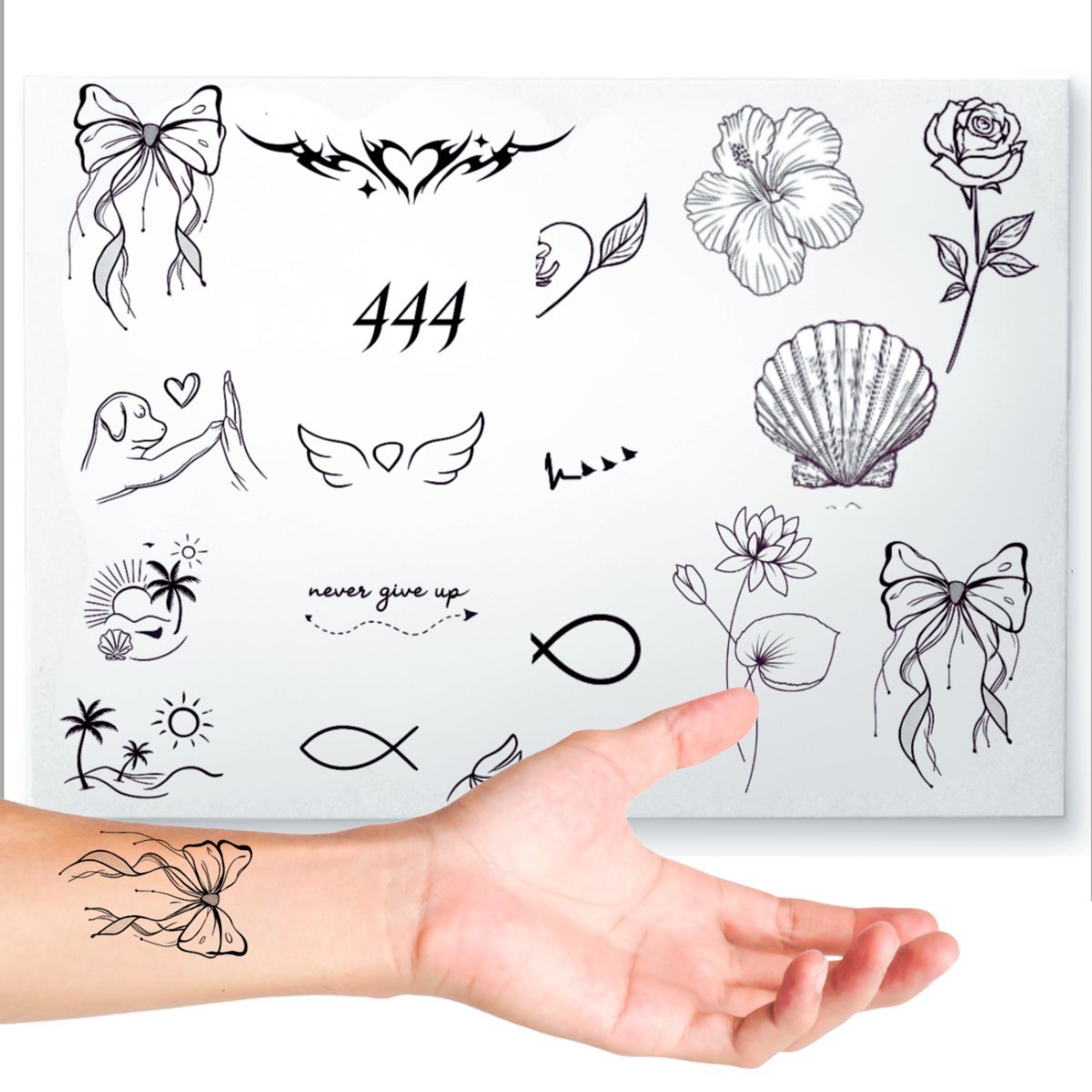 TATUAŻ DAMSKI TATUAŻE DAMSKIE MIX ARKUSZ DLA KOBIET DLA DZIECI 18SZT