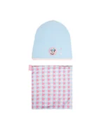Czapki dla dzieci - Mickey&Friends Komplet czapka i komin CEO-ACCCS-AW25-220DSTC Niebieski - miniaturka - grafika 1