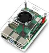 Komputery jednopłytkowe - Gravlaser Obudowa do Raspberry Pi 5 - otwarta z wentylatorem - przezroczysta} - miniaturka - grafika 1