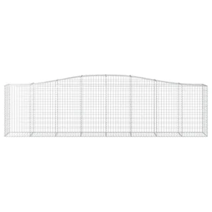 VidaXL Kosze gabionowe, 5 szt, 400x50x100/120 cm, galwanizowane żelazo - Ogrodzenia - miniaturka - grafika 5