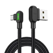 Kable USB - 3M McDODO CA-5773 Buttom microUSB kątowy Black - miniaturka - grafika 1