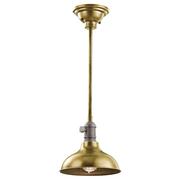 Lampy sufitowe - Elstead Lighting Plafon LAMPA sufitowa KL/COBSONTRIO BR KICHLER industrialna OPRAWA metalowa mosiądz - miniaturka - grafika 1