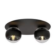 Lampy sufitowe - Solar lampa sufitowa 2-punktowa czarna/stripe 1129/2 - miniaturka - grafika 1