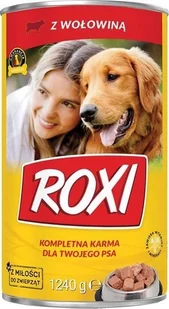 ROXI PUSZKA 12x1240g z WOŁOWINĄ - Mokra karma dla psów - miniaturka - grafika 1
