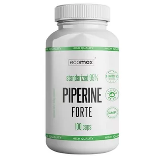 Piperine ECOMAX 100 kaps - Spalacze tłuszczu - miniaturka - grafika 1