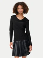 Bluzki damskie - ONLY Bluzka Rich 15360265 Czarny Regular Fit - miniaturka - grafika 1