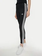 Legginsy - adidas Legginsy Essentials 3-Stripes High-Waisted Single Jersey Leggings IC7151 Czarny - miniaturka - grafika 1