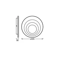 Lampy sufitowe - OSRAM Lampa sufitowa LED ORBIS SPIRAL ROUND, biały / opal, metal - miniaturka - grafika 1