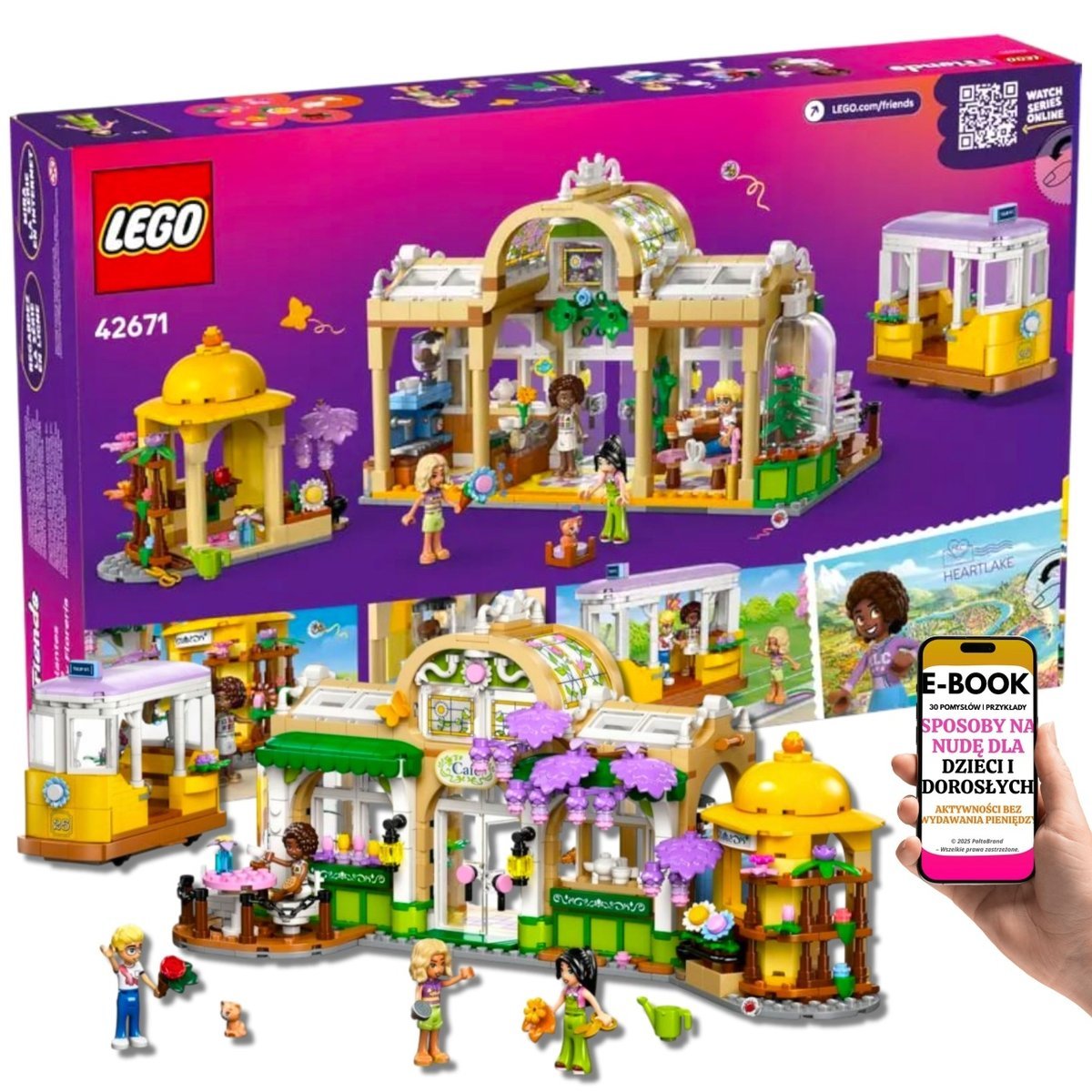ŚWIĄTECZNY PREZENT DLA DZIEWCZYNKI LEGO Friends42671| Bajkowy Zestaw z Kwiatami, Kawiarenką i Tramwajem + EBOOK-3