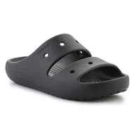Buty dla dziewczynek - Klapki Crocs Classic Sandal v2 K 209421-001 czarne - miniaturka - grafika 1