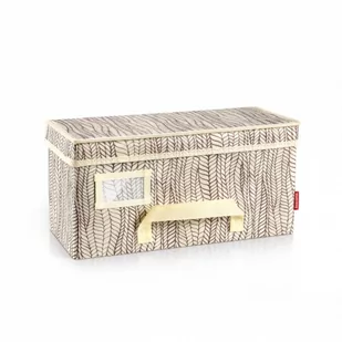 Tescoma TESCOMA FANCY HOME PUDEŁKO DO PRZECHOWYWANIA ODZIEŻY 40 X 18 X 20 CM KREMOWE 899822.11 - Pudła i pojemniki do przechowywania - miniaturka - grafika 1