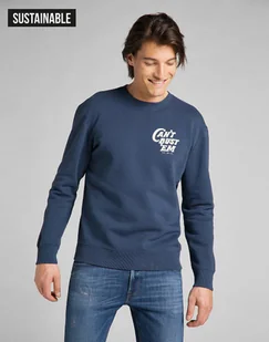 LEE CAN`T BUST `EM SWS INSIGINIA BLUE L80QTJSS 112140864 - Lee - Bluzy męskie - miniaturka - grafika 1