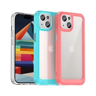 Etui Outer Braders z żelową ramką do iPhone 15 czerwone - Etui i futerały do telefonów - miniaturka - grafika 4