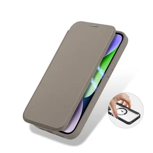 Dux Ducis Skin X Pro etui iPhone 14 Plus magnetyczny pokrowiec MagSafe z klapką beżowy - Etui i futerały do telefonów - miniaturka - grafika 9