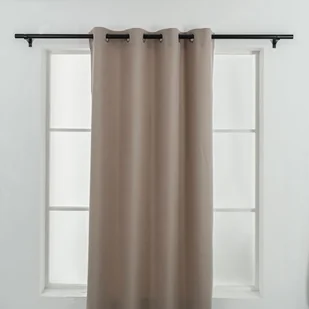 Zasłona Beatris 140 x 260 cm beżowa - Zasłony - miniaturka - grafika 1