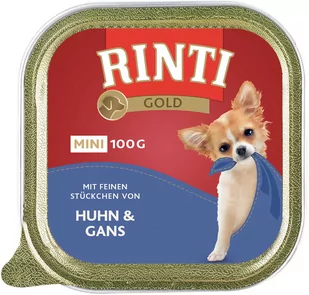 Zestaw RINTI Gold Mini, 24 x 100 g - Kurczak z gęsią - Mokra karma dla psów - miniaturka - grafika 1