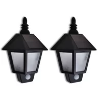 Lampy ogrodowe - Vida Ścienna lampa solarna z sensorem ruch x 2 V-270518 - miniaturka - grafika 1
