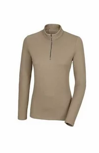 Pikeur Bluzka damska ZIP SHIRT 4271 SPORTS - soft taupe - Koszulki jeździeckie - miniaturka - grafika 1