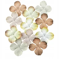 Zabawki kreatywne - Kwiaty płatki HORTENSJE mix naturalny 25mm 100szt - miniaturka - grafika 1