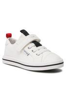 Buty dla dziewczynek - Geox Sneakersy Jr Ciak Girl J3504I01054C1000 S Biały - miniaturka - grafika 1