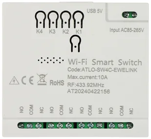 INTELIGENTNY PRZEŁĄCZNIK ATLO-SW4C-EWELINK Wi-Fi, eWeLink - Kamery do monitoringu - miniaturka - grafika 1