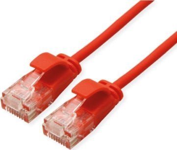 Roline ROLINE GREEN UTP patchkabel Cat.6A Class EA, LSOH, extra dun, czerwony, 1,5 m