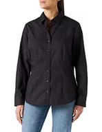 Bluzki damskie - Seidensticker Damska koszula bluzka slim fit długi rękaw nie wymaga prasowania z czarną różą jednokolorowa, niebieska (jasnoniebieska 11), 8 UK (36 UE) - miniaturka - grafika 1