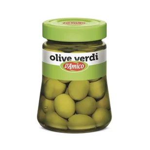 D'Amico Włoskie Zielone Niedrylowane Oliwki W Zalewie Olive Verdi 300G - Pasztet i przetwory mięsne - miniaturka - grafika 1