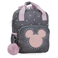 Plecaki szkolne i tornistry - Joumma Disney Mickey Studs Plecak szkolny Czarny 23x28x10 cms 6,44L Poliester, czarny, plecak szkolny - miniaturka - grafika 1