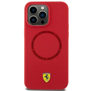 Ferrari FEHMP15XSBAR iPhone 15 Pro Max 6.7" czerwony/red hardcase Silicone Printed Ring MagSafe - Etui i futerały do telefonów - miniaturka - grafika 9
