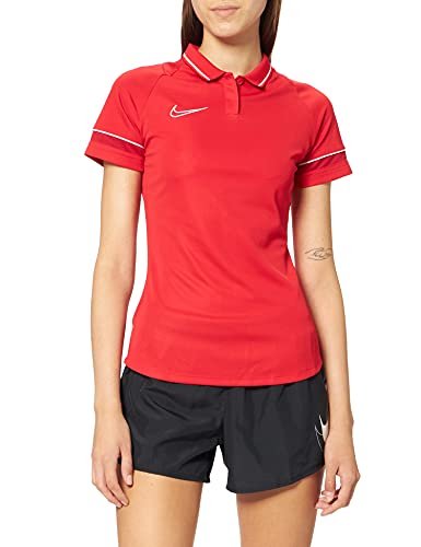Nike Damska koszulka polo Academy 21 Polo Women czerwony University Red/White/Gym Red/White XXS