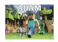Puzzle - PUZZLE MINECRAFT GRA POSTACIE PREZENT A3 252 el z Nadrukiem + IMIĘ #41 - miniaturka - grafika 1