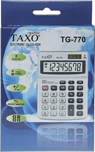 Kalkulator na biurko TG-770 srebrny - Kalkulatory - miniaturka - grafika 1