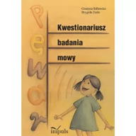 Pedagogika i dydaktyka - Impuls Kwestionariusz badania mowy - Grażyna Billewicz, Brygida Zioło - miniaturka - grafika 1