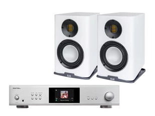 Rotel S14 (srebrny) + Carina BS243.4 (biały) - Zestawy stereo - miniaturka - grafika 1