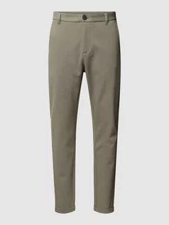 Spodnie męskie - Spodnie materiałowe z dodatkiem wiskozy - grafika 1