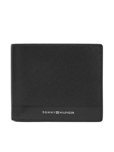 Tommy Hilfiger Duży Portfel Męski Th Foundation Extra Cc And Coin AM0AM13509 Czarny - Portfele - miniaturka - grafika 1