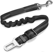 Smycze dla psów - SMYCZ DO SAMOCHODU DLA PSA KOTA PASY BEZPIECZEŃSTWA ROZCIĄGLIWE 61-80CM - miniaturka - grafika 1