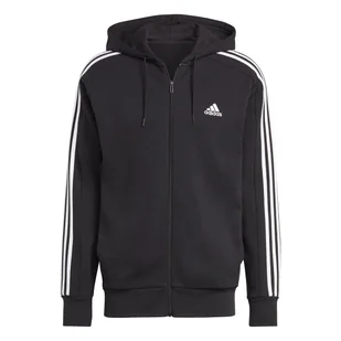 Bluza z kapturem męska adidas ESSENTIALS 3-Stripes czarna IC0433-XXL - Bluzy męskie - miniaturka - grafika 1