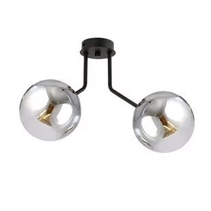 Emibig Nova lampa sufitowa 2-punktowa czarna/grafitowa 1140/2 1140/2 - Lampy sufitowe - miniaturka - grafika 1
