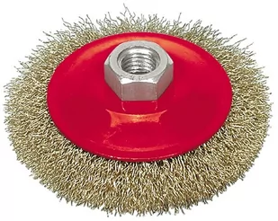 Vorel Szczotka tarczowa 115 mm, drut karbowany 06973 - Materiały ścierne - miniaturka - grafika 1