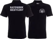 Odzież robocza - Promostars LPP - Koszulka Polo ratownicza czarna męska odblaskowa - miniaturka - grafika 1