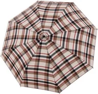 Parasole - Parasol automatyczny Carbonsteel Long w kratę beżowy - miniaturka - grafika 1