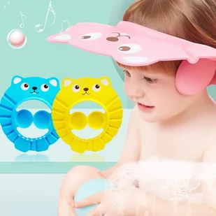 Daszek do mycia głowy dla dzieci/ Rondo kąpielowe - różowy - Inne akcesoria do pielęgnacji dzieci - miniaturka - grafika 1