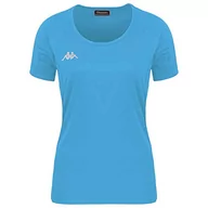 Koszulki i topy damskie - Kappa Kappa Damski T-shirt Fania Techniczny, niebieski, 6Y 304TP50_923_6Y - miniaturka - grafika 1