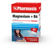 Witaminy i minerały - Pharmasis MAGNESIUM + B6 60 tabl. 3053461 - miniaturka - grafika 1